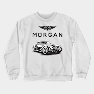 Morgan Utomotive Car Tribute  - Car Lover Design - Retro Vintage Crewneck Sweatshirt